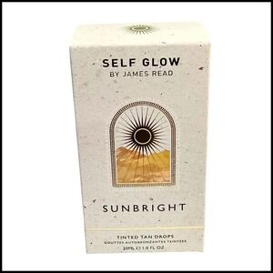 James Read Self Glow Sunbright Tinted Tan Drops 30ml - Face, Vegan Friendly